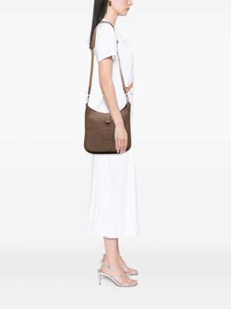Herm&egrave;s 2018 Clemence Evelyne III 29 crossbody bag - women - Calf Leather/Leather - One Size - Brown