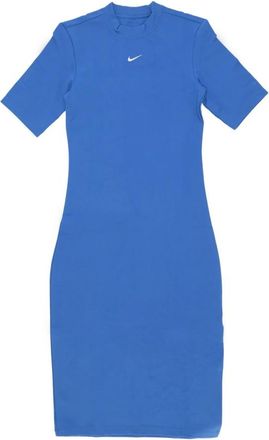 Nike Essential Midi Jurk Star Blue - Dames - Tenniskleding - Blauw - S - Fitness