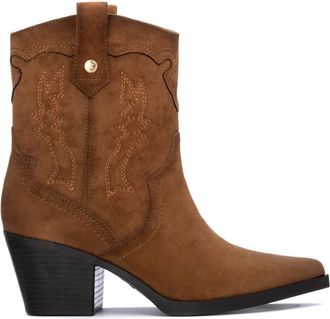 Xti Womens Suede Italian Western Booties By XTI
