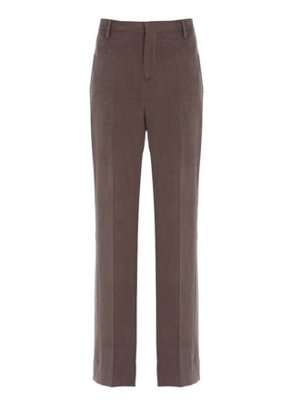 BRIGLIA 1949 Brown Lutetia Four Pockets Wide-Leg Pants
