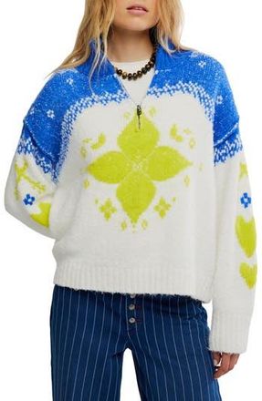 Free People Mythical Half Zip Pullover in Starbright Combo at Nordstrom Rack, Size X-Large