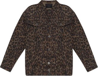 AllSaints Jassen, Dames, Bruin, L, Denim, Denim jack Willow