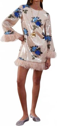 Borgo De Nor Stevie Sequin Mini Dress In Blue Multi