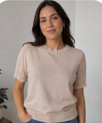 Lafayette 148 New York Tee Shirt In Shell