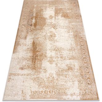 RugsX Rugsx - Carpet Wool nain Ornament, frame, vintage 7699/51955 beige beige 80x150 cm