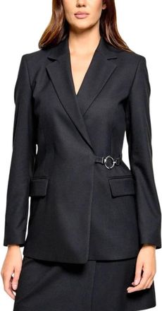 HUGO BOSS Jassen, Dames, Zwart, S, Leer, Hugo - Jassen > Blazers