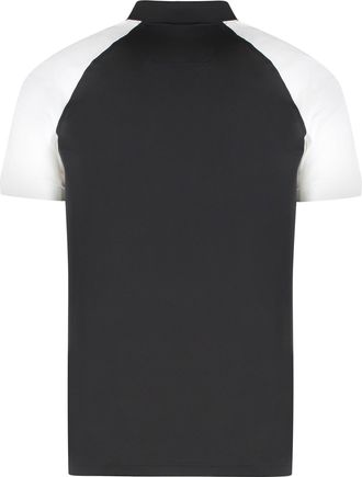 HUGO BOSS Mens Technical Fabric Polo Shirt Black Elastane T-shirts And Polos