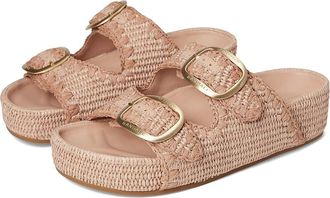 Loeffler Randall Theo Two Band Sandals Womens Wedge Shoes Blush : 9.5 B - Medium, Synthetic