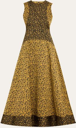 Ulla Johnson Isadora Printed Drop-Waist Dress