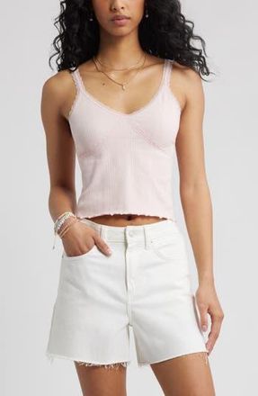 BP. Seamless Rib Tank in Pink Balm at Nordstrom Rack, Size Large/x-Large