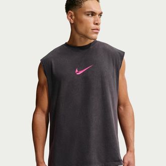 Nike Mens Sleeveless T-Shirt in Black | IM6144-011