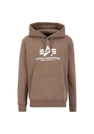 Alpha Industries Hoodie ALPHA INDUSTRIES Basic Hoodie BL, Herren, Gr. S, grau (taupe), Obermaterial: 80% Baumwolle, 20% Polyester, regular fit, Sweatshirts Hoodie
