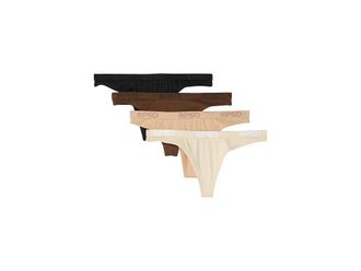 PSD Essentials Modal Thong 4 Pack Box Womens Underwear : LG, Cotton/Elastane/Modal