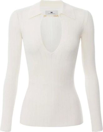 Elisabetta Franchi Mujer, Jerseys, Blanco, Talla: XL