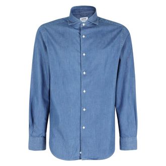 Aspesi Denim Shirts, male, Blue, Size: 2XL Vic Shirt