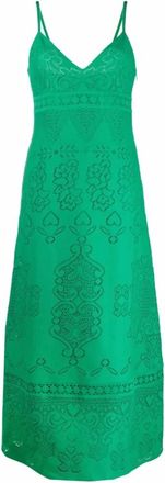 Valentino Dames, Jurken, Groen, Maat: XS Katoen