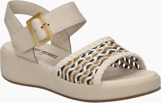Josef Seibel Womens Eve 06 Womens Wedge Sandals - Tan - Size: 6.5