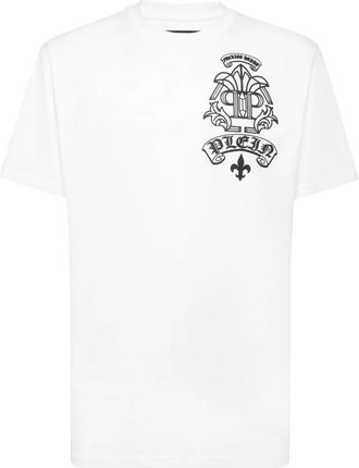 Philipp Plein T-Shirt Round Neck Tattoo - Heren - T-shirts - Wit - XL - Katoen - Tops