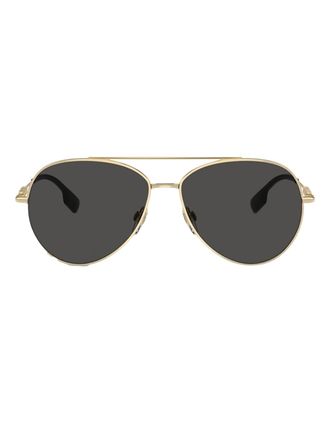 Burberry Womens Burberry Harper Gold Sunglasses - Size: ONE size