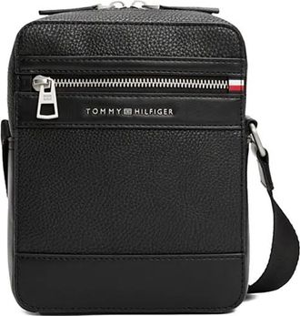 Tommy Hilfiger Borsa a tracolla in pelle - Nero