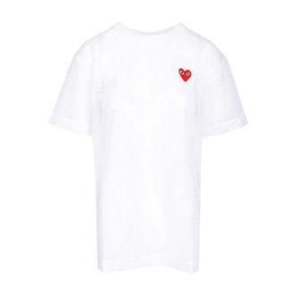 Comme Des Gar&ccedil;ons Heren, Tops, Wit, Maat: S