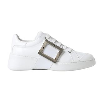 Roger Vivier Sneakers, female, White, 6 UK, Viv Run Sneaker Buckle Detail