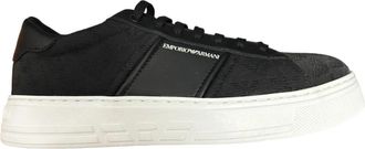 Armani Stijlvolle Herensneakers - Heren - Sneakers - Zwart - 45 EU - Schoenen
