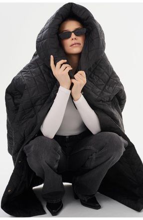 LaMarque Hendrika | Oversized Quilted Coat in Black at Nordstrom, Size Xx-Small