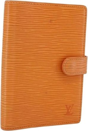 Louis Vuitton Pre-owned Leren Accessoire - Dames - Vintage Accessoires - Oranje - ONE Size - Leer - Vintage