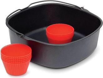 OEM Adecuado Para La Freidora De Aire Philips. Accesorio Para Hornear Para La Freidora De Aire Philips Xl: 9 Moldes De Silicona Para Muffins