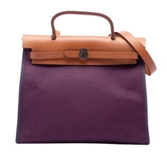 Herm&egrave;s Pre-owned Herbag Zip 31 - Dames - Pre-owned - Paars - Maat: ONE Size Leer