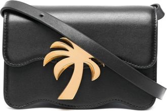 Palm Angels Palm Beach Crossbody Mini Tas - Dames - Schoudertassen - Zwart - ONE Size - Katoen - Tassen