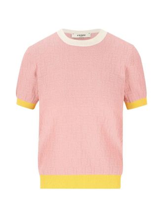 Fendi Color Block Ff Sweater