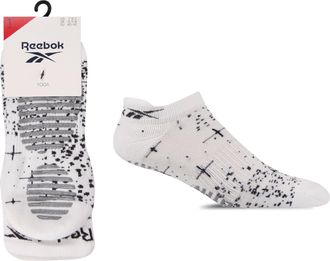 Reebok Unisex Technical Yoga Socks - Mens and Ladies, Soft Cotton, Low Cut Trainer, Socks, Arch Support, Seamless Toe, Cushioned, with Grips, 1 Pair Size Ran