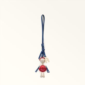 Furla Sfera Charm M1 Red Multicolore Metallo + Smalto + Pelle Di Vitello Sidney Donna