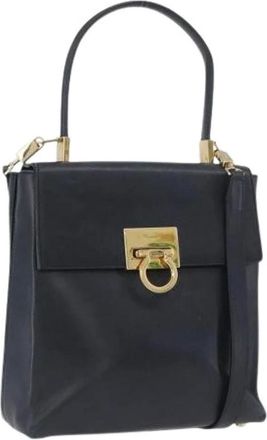 Ferragamo Pre-owned Handbags, female, Blue, Size: ONE SIZE Pre-owned Hand Bag