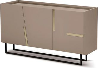 MondoViro Aparador 3 puertas beige 180x50 h80 cm