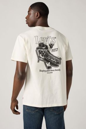 Levi's Relaxed Fit Tee - Men - 2XL - White / Glizzn in The Sun