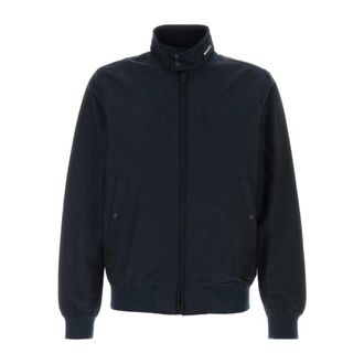 Woolrich Navy Blue Cruiser Bomber Jacket - Heren - Zomerjassen - Blauw - S - Katoen - Jassen