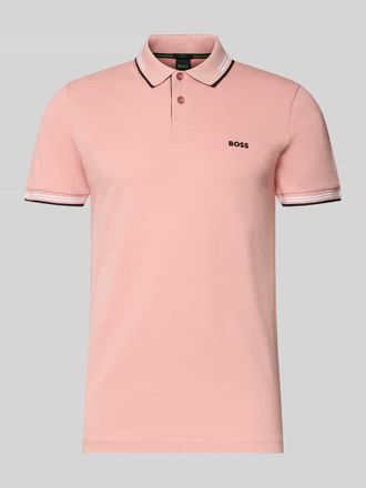 HUGO BOSS Slim Fit Poloshirt aus reiner Baumwolle Modell PAUL in Pink, Gr&ouml;&szlig;e XXXL