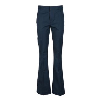 Dondup Dames, Broeken, Blauw, Maat: W30 Katoen