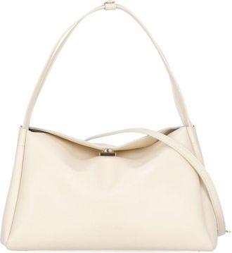 Themoir&egrave; Ivory Calipso Trunk Gold-Tone Accents Shoulder Bag