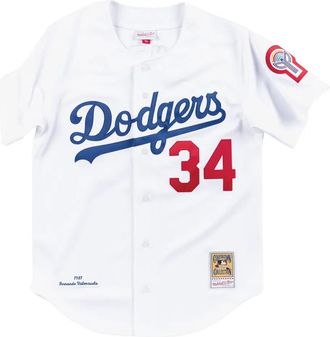 Mitchell & Ness T-shirt Dodgers - Bianco