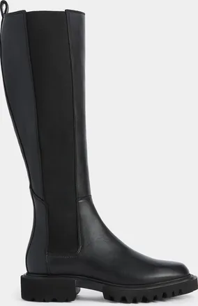 AllSaints Mens Leather Maeve Boots, Black, Size: UK 7/US 10/EU 40