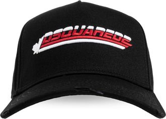 Dsquared2 Cap met Klep - Heren - Petten - Zwart - ONE Size - Katoen - Accessoires