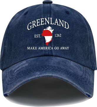 Generic Make America Go Away Hat, Greenland Hat, Make America Go Away Baseball Cap Deep Navy Blue