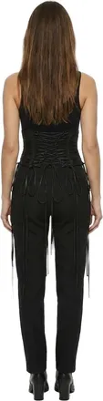 Dolce & Gabbana Womens Black Lambskin High-Waist Belt