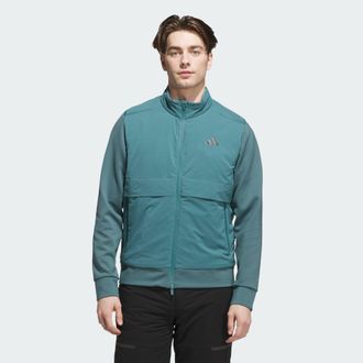 adidas adidas Performance Mens Ultimate365 Tour Frostguard Full-Zip - Teal - Size X-Large