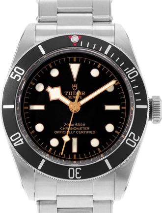 Tudor Pre-owned Tudor Black Bay Automatic Chronometer Black Dial Mens Watch 79230N