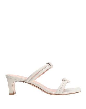 8 by YOOX LEATHER SQUARE TOE MID-HEEL SANDAL